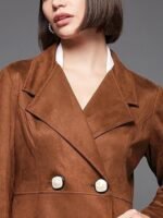 Women's Polyester Regular Solid V-Neck Full Sleeves Jacket - Image 2