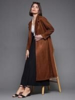 Women's Polyester Regular Solid V-Neck Full Sleeves Jacket - Image 3