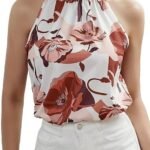 Women's Printed Rayon Shirt Top for Women | Western Shirt for Women Stylish Latest | Office Wear Crop Top Blouse(TO-04)