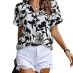 Women's Rayon Oversized Fit Korean Casual Short Sleeve Loose Fit Top | Summer Wear