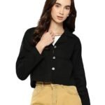 Womens Casual Wear Blue Colour Solid Denim Jacket