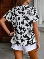 Women's Rayon Oversized Fit Korean Casual Short Sleeve Loose Fit Top | Summer Wear - Image 2