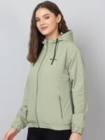 Women's Cotton Blend Standard Length Jacket || Latest Full Sleeve Winter Jacket For Women and Winter Jacket for Girl. Zipper Jacket With Hood - Image 3