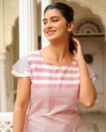 Women's Stripe Printed Regular Fit Top for Women - Image 3