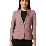 Women Single Breasted Blazer Twill Fabric