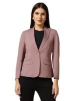Women Single Breasted Blazer Twill Fabric