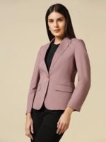 Women Single Breasted Blazer Twill Fabric - Image 4