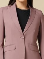 Women Single Breasted Blazer Twill Fabric - Image 2