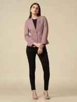 Women Single Breasted Blazer Twill Fabric - Image 3
