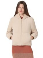 Women's Polyester Blend Standard Length A-Line Coat