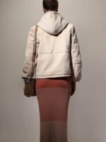 Women's Polyester Blend Standard Length A-Line Coat - Image 4