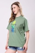 Women's Cotton Blend Oversized Fit Oversized Tshirt || Oversized Tshirt- Pack of 2 - Image 4