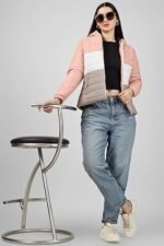 Women's Standard Length Polyester Blend Winter Jacket Warm, Girls Jacket, Women Jacket Stylish Solid Color Stylish Jacket For Women - Image 3