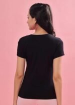 Women's Solid Regular Fit T-Shirt - Image 2
