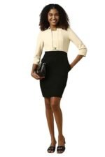 Women's Polyester Blend Modern Above The Knee Dress - Image 4