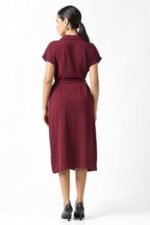 Women's Polyester Modern Calf Length Dress - Image 3