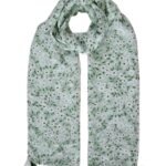 Fashage Floral Printed elegant Scarves with Fancy tassels.