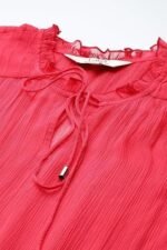 Red Priscilla Short Dress with Camisole - Image 4
