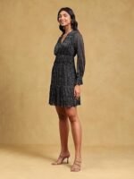 Black Solid Dress - Image 2