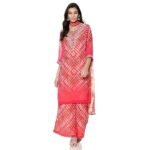 Women Georgette Straight Embroidered Suit Set