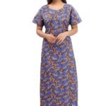 Women's Printed Cotton Nightdress Nighty - Pack of 1