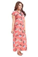 Women's Satin Floor Length Night Dress Nighty - Image 3