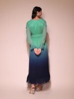 Teal Ombre Long Dress - Image 3