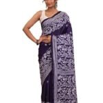 Women's Blended Silk Kantha Saree