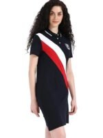 Cotton Polo t-Shirt Collar t-Shirt Dress