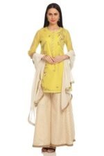 Women Straight Poly Cotton Kurta Garara Suit Set