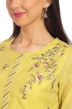 Women Straight Poly Cotton Kurta Garara Suit Set - Image 2