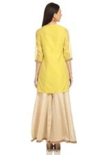 Women Straight Poly Cotton Kurta Garara Suit Set - Image 4